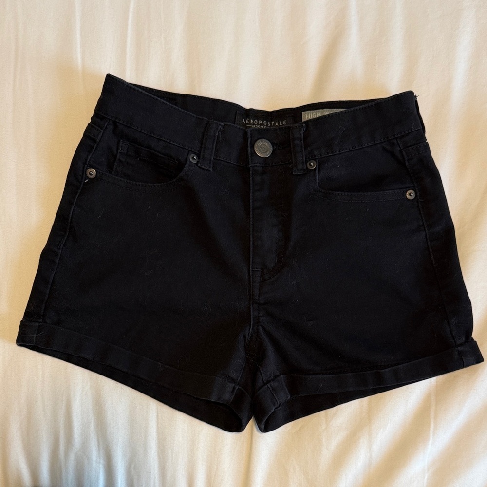 Aeropostale Women's Dark Jean Shorts